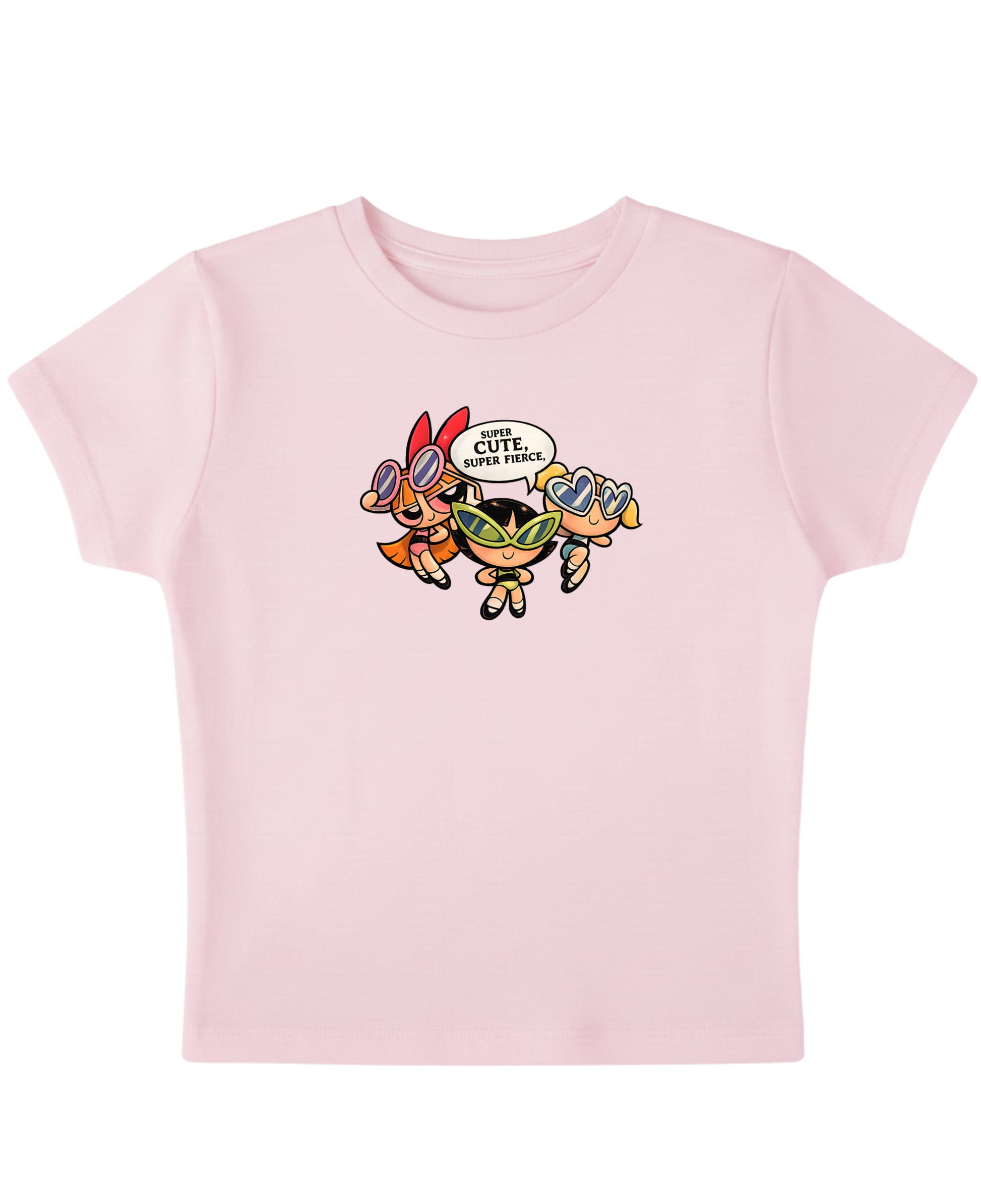 Baby Pink Baby Tee Front Design
