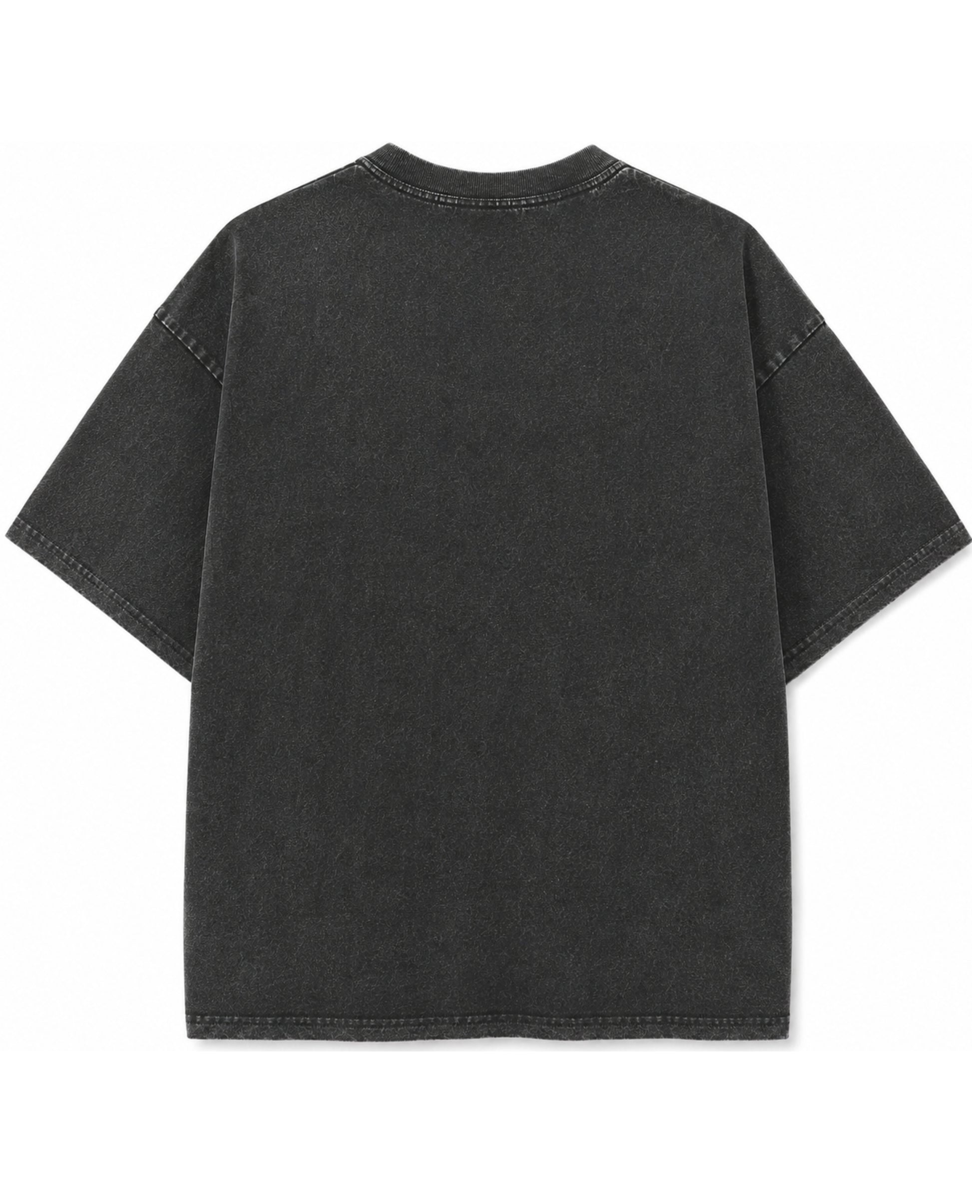 Vintage Fade Wash Oversized T-shirt Back Design